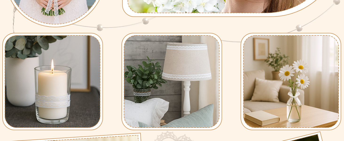 White Lace Ribbon