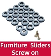 furniture sliders screw on
