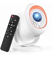 Mini Projector with WiFi and Bluetooth,Portable Projector 1080P Support with 180° Stand, Auto Ver...