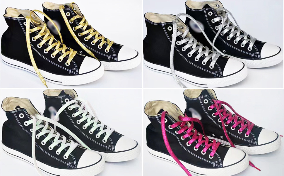 Colorful Sequin Shoelaces