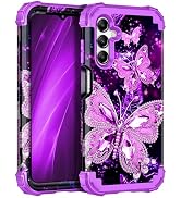 Miqala for Galaxy A16 5G Case,Glow in The Dark Three Layer Heavy Duty Shockproof Full Protection ...