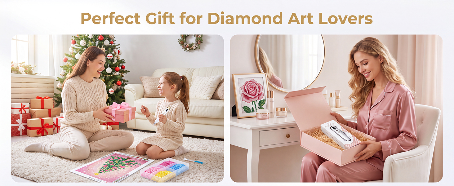 Electric Diamond Art Pens with Light