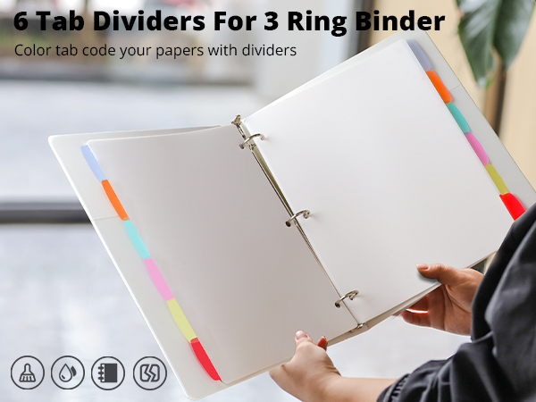 Binder Dividers with Tabs