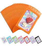 ANZNKU100 Pack Holographic Bags, Smell Proof Packaging Goodie Bags, Clear Window Resealable Odor ...