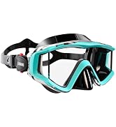 Aegend Diving Mask for Adult & Teen - Panoramic Anti-Fog Comfort Fit Goggles with Mesh Bag for Sn...