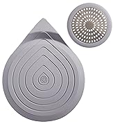 Quick install shower drain hair catcher Large 5-inch drain hair catcher with rust-resistant finish