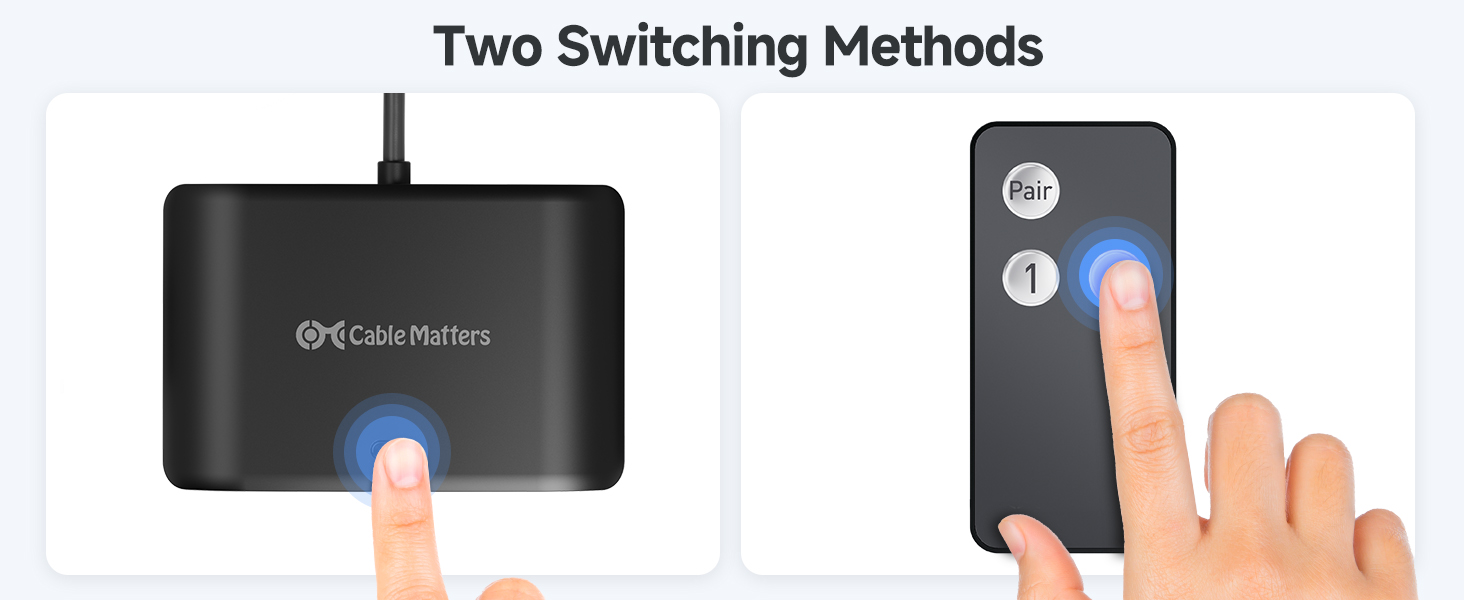 USB-C Switch with Remote Controller