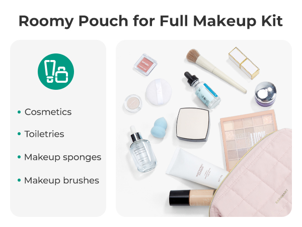 Roomy Pouch for Full Makeup Kit