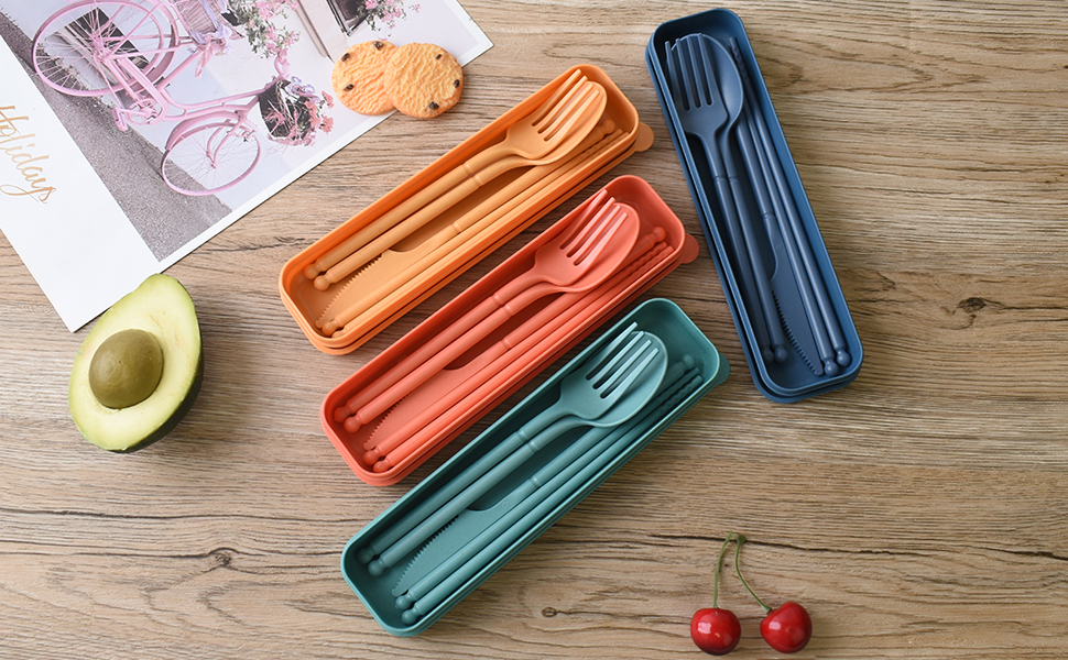 Reusable Utensils Set with Case