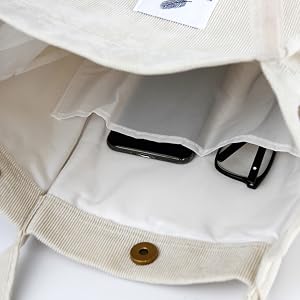 topasion corduroy tote bag