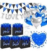Addblu 5 Senses Gift Bags for Him with Labels - Includes12.6"X8.7"X4" Five Senses Bag, Tissue Pap...