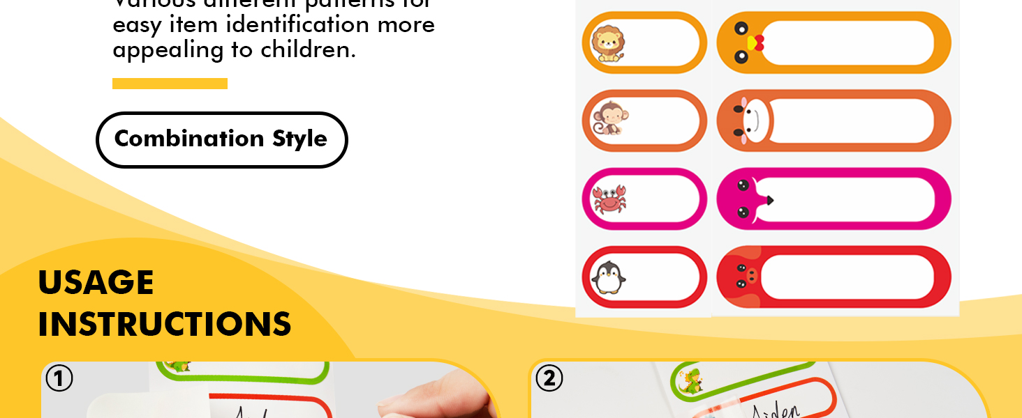 name stickers 480pcs