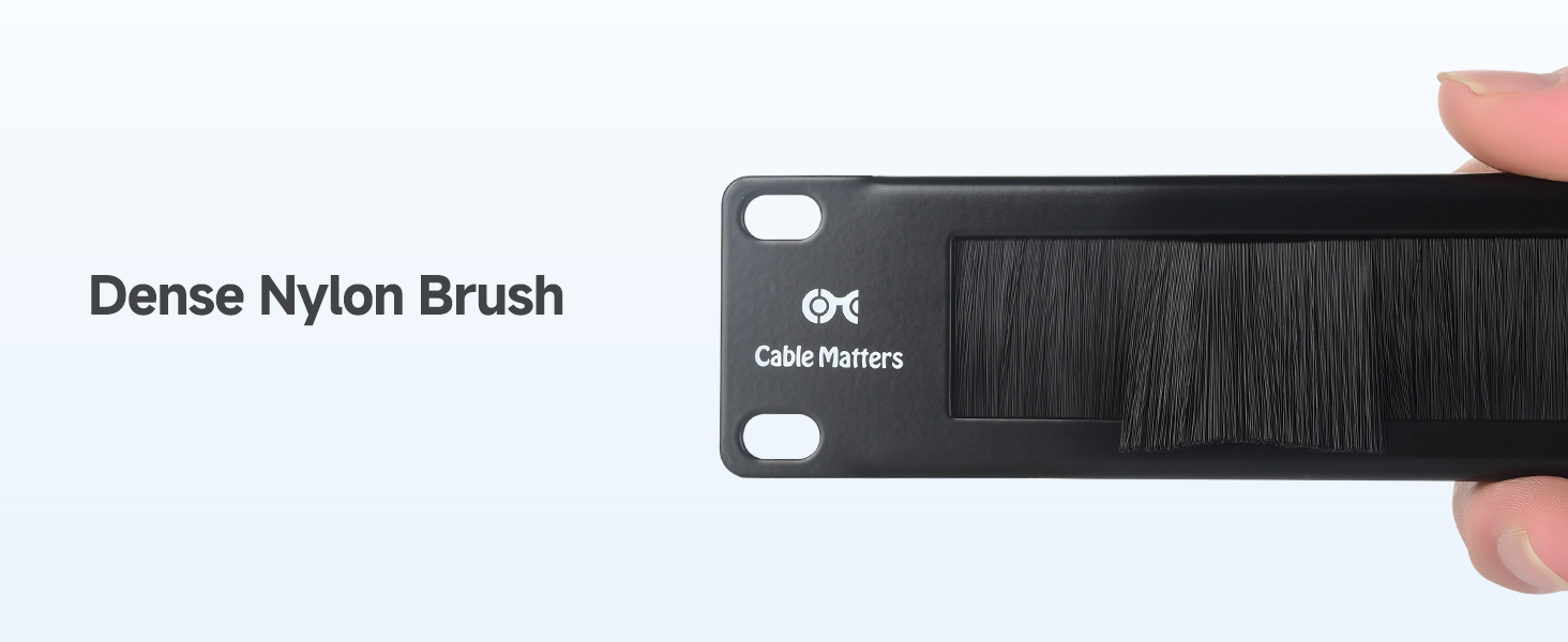 Rackmount or Wall Mount Brush Panel