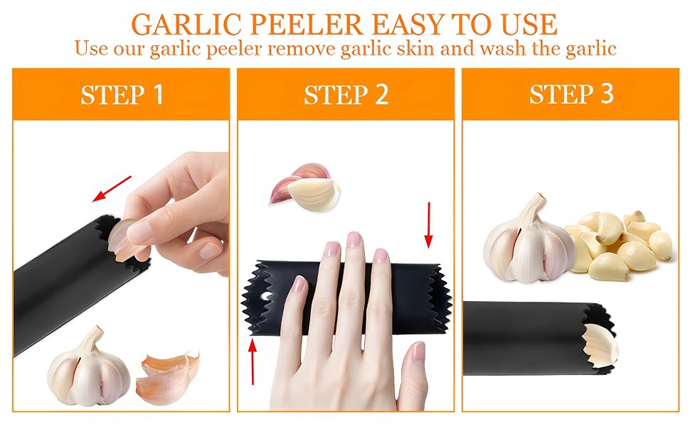 stainless steel garlic press