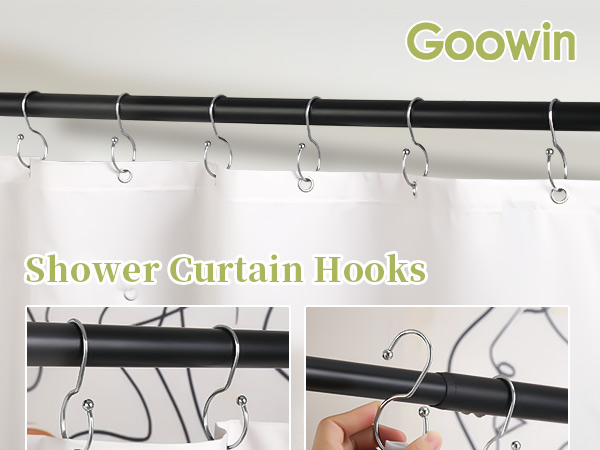 shower curtain hooks