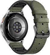 Adorve Leather Bands Compatible with Samsung Galaxy Watch 7 Band/Galaxy Watch 6 Band 40mm 44mm, W...