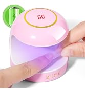 MEKK Mini UV Light for Gel Nails,18W Cordless Single Finger UV LED Nail Lamp,Portable Small Profe...