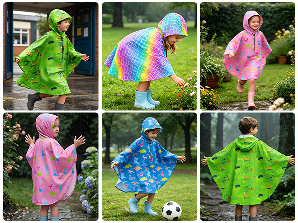 Kids Boy Girl Raincoat