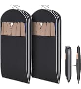 KEEGH Space Saving Hanging Garment Bag, Large Garment Bag 50 In, 2 PCS | Self Compression Zipper,...