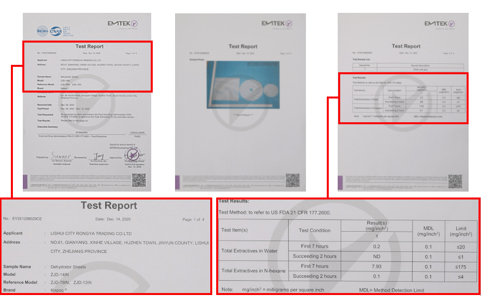 Dehydration supplies
