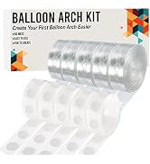 Balloon Arch Kit, 82ft Easy DIY Balloon Decorating Garland Strip and 500Pcs Glue Point Dots Tape ...