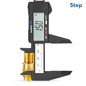 Step measuring by Digital caliper