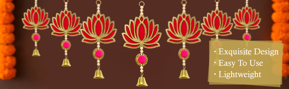 the lotus flower earrings - red