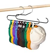 Hat Storage Organizer for Baseball Caps, Lomrsiul Non Slip PVC Coating Hat Rack Hangers for Close...