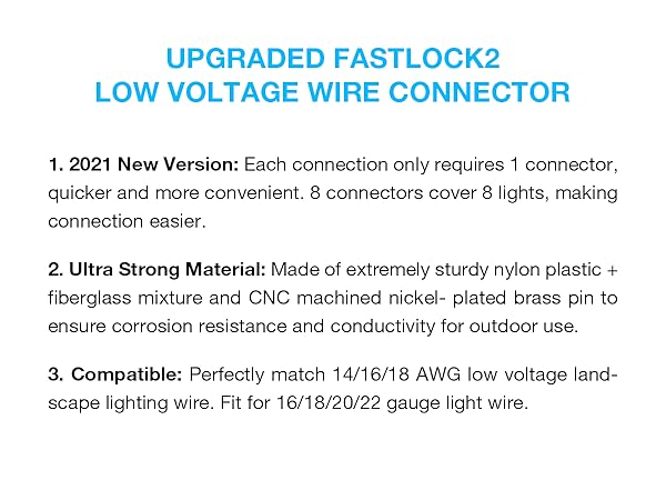 landscape lighting connectors