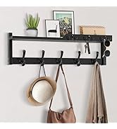 dreampossible 4 in 1 Coat Rack Wall Mount with Shelf, Coat Hooks 25.2