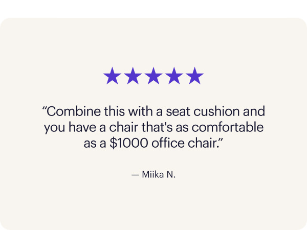 combine with a purple seat cushion for an instant chair upgrade