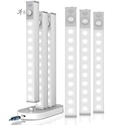 GOODEA 6 Pack Led Under Cabinet Lights Wireless with Charging Station, 7’’ Rechargeable Motion Se...