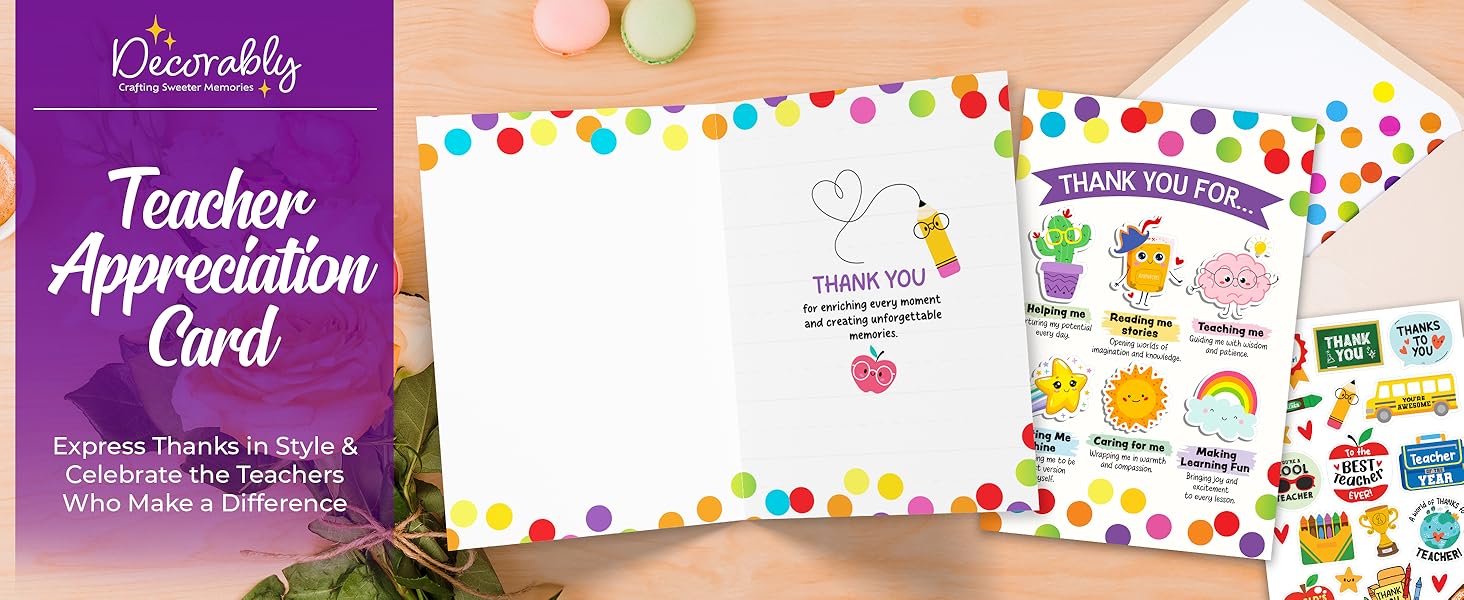 thank you cards teacher