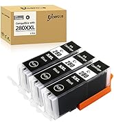 EXCERCUS Compatible Ink Cartridge Replacement for for Canon pg280 bk PGI-280 PGI-280XXL BK Black ...