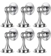 WINONLY Door Stopper, Magnetic Door Stop, Stainless Steel, Magnetic Door Catch, 3M Double-Sided A...