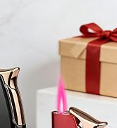 SAMNIU 3 Pack of Torch Lighter with Pink Jet Fame, Butane Gas Refillable, Mini, Compact, Pocket L...