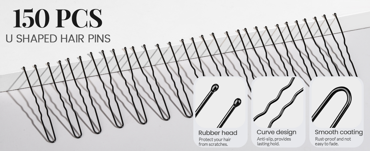 hair pins black hair