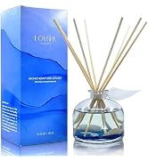 LOVSPA Reed Diffuser Set, Escape Beach Getaway Scented Oil Diffuser with Sticks, Home Fragrance A...