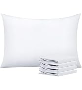 NTBAY 100% Brushed Microfiber Pillowcases Set of 4, Soft and Cozy, Wrinkle, Fade, Stain Resistant...