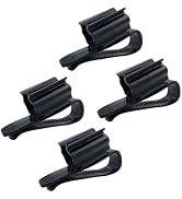4Pcs Black Fish for Tank Mounting Clip Water Pipe Hose Holder Multifunction Adjustable Clamp for ...