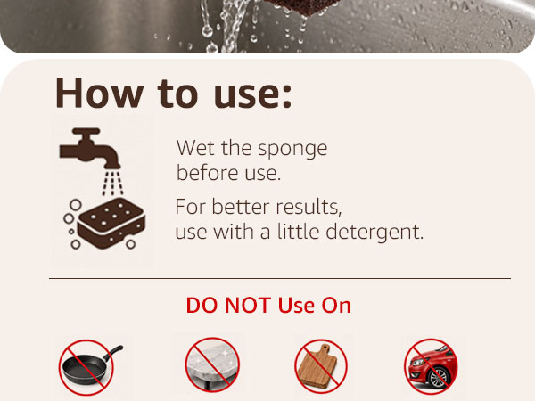 Carborundum sponge scrubbing rusty wrenches and a gas stove.