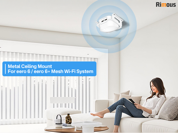 Metal Ceiling / Wall Mount Holder for eero 6 Plus and eero 6