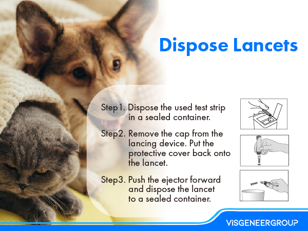Processing of used test strips