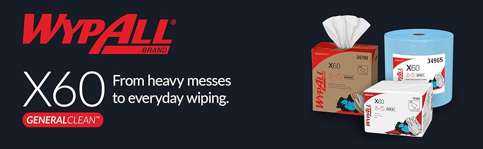X60 General Clean: From heavy messes to everyday wiping.