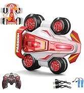LOOZIX RC Stunt Cars 360° Spins Remote Control Car 2- in-1 Anti-Gravity RC Racer Wheelie Driving ...