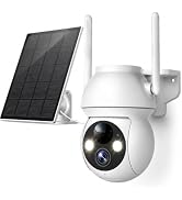 YOTON Solar Security Cameras Wireless Outdoor, 360° PTZ, AI Human Detection, Color Night Vision, ...