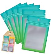 Funfery 100 Pack Resealable Bags Smell Proof Bags for Food Storage,Clear Cute Mylar Bags for Smal...