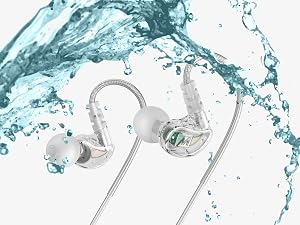 M6 In-Ear Sports Headset with Memory Wire and 3-button Remote