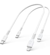 1ft USB-C to Lightning Cable Short, 2Pack USB Type C to Lightning Cable Fast Charging USB C to iP...
