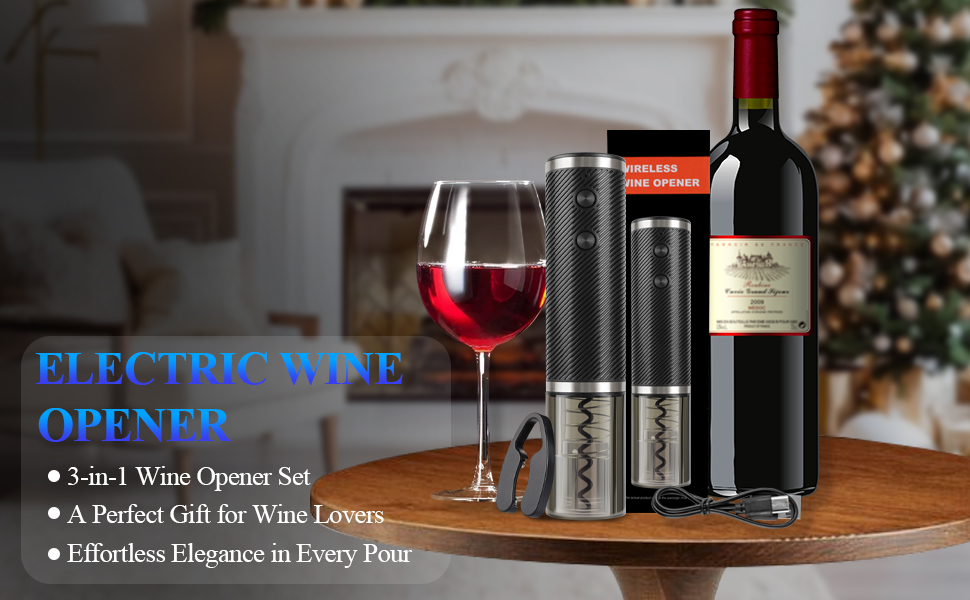 Wine Opener Electric Bottle Set Openers New Home Automatic Charging Base Best Sellers Gift